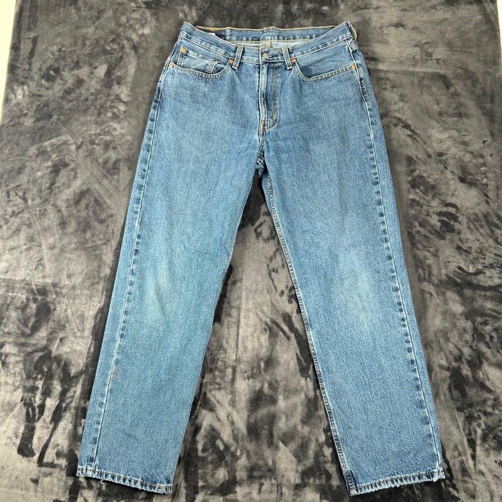 Levis 550 Jeans Mens 34x32 Blue Relaxed Fit Tapered Leg Denim Pants